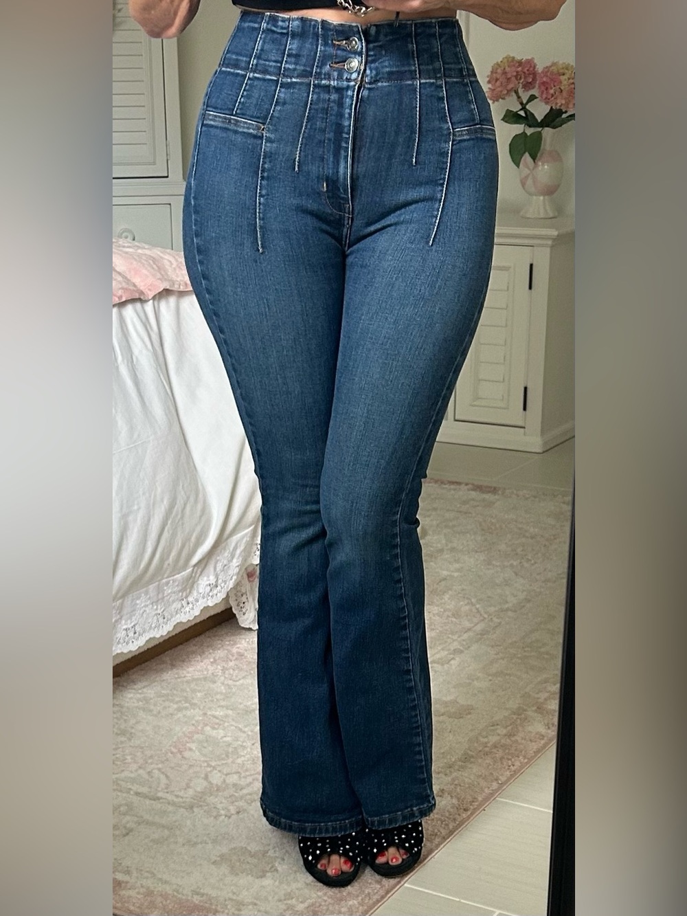 We The Free Jayde Flare Denim Jeans - US size 27 - Picture 2 of 7
